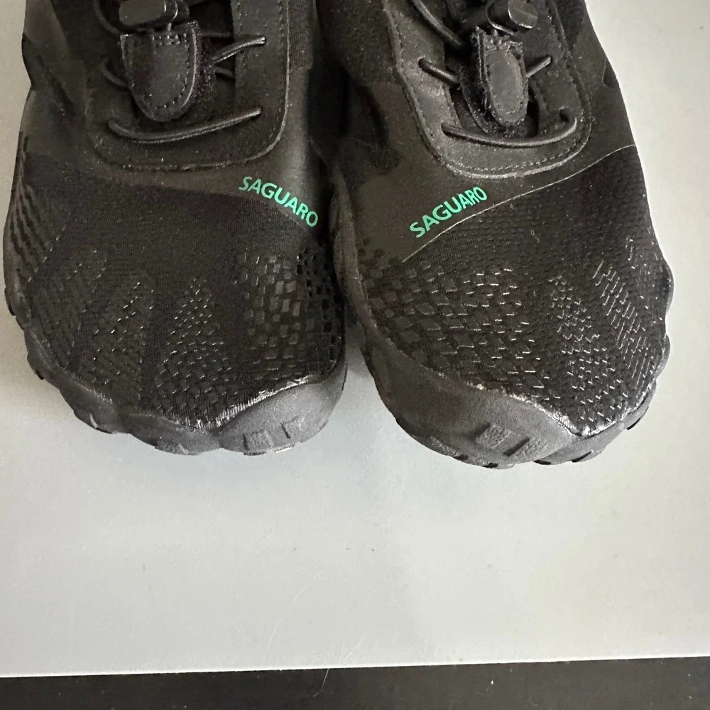 Saguaro Barefoot Shoes Womens Size 7 Black Minimalist Trail Running Sneakers